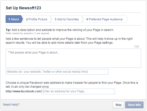 تنظیمات فیس بوک
